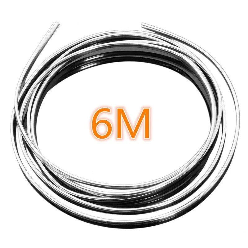 Car Door Edge Scratch Protector DIY Silver Moulding Trim Strips