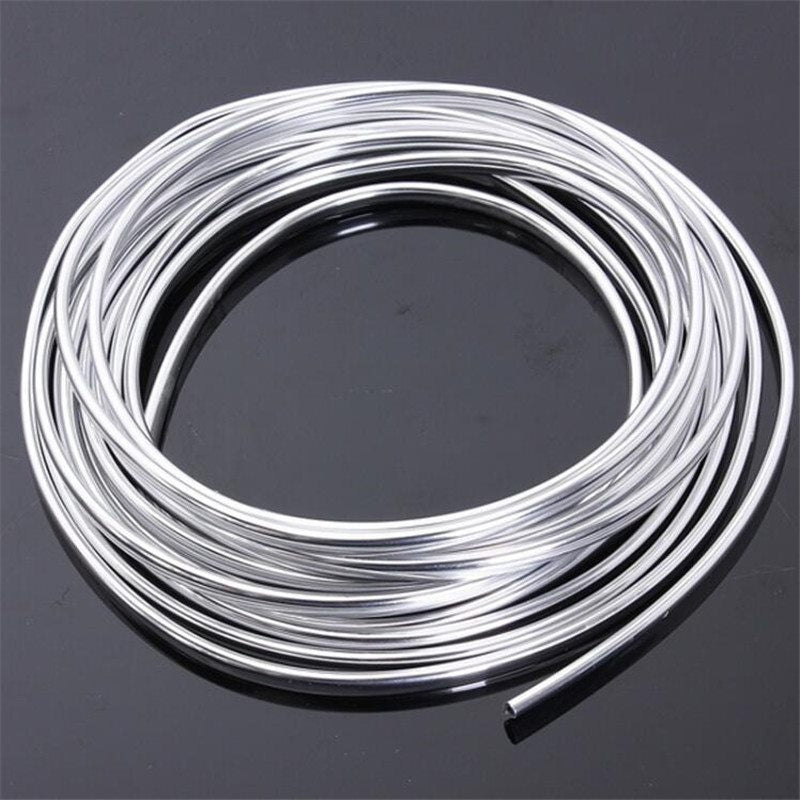 Car Door Edge Scratch Protector DIY Silver Moulding Trim Strips