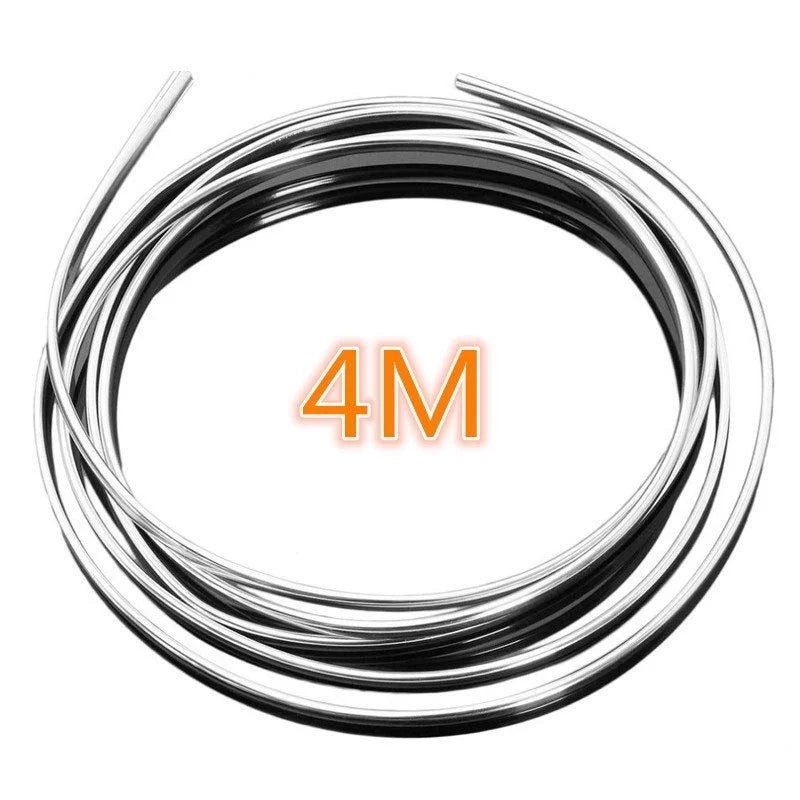 Car Door Edge Scratch Protector DIY Silver Moulding Trim Strips
