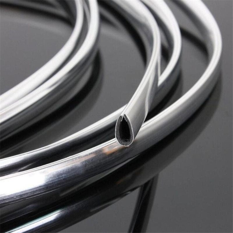 Car Door Edge Scratch Protector DIY Silver Moulding Trim Strips